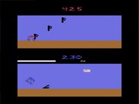une photo d'Ã©cran de MotoRodeo sur Atari 2600